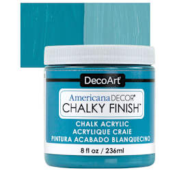 DecoArt Americana Decor Chalky Finish Paint - Treasure, 8 oz jar and swatch