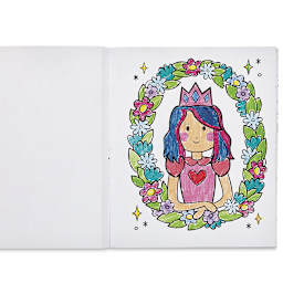 Ooly Color-In’ Coloring Book - Princesses & Fairies (princess in flower wreath)