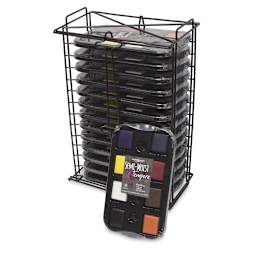 Richeson Semi-Moist Tempera Cake - Tempera Rack with 12 Sets