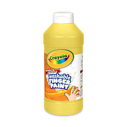 Crayola Washable Fingerpaint - Yellow, 16 oz Bottle