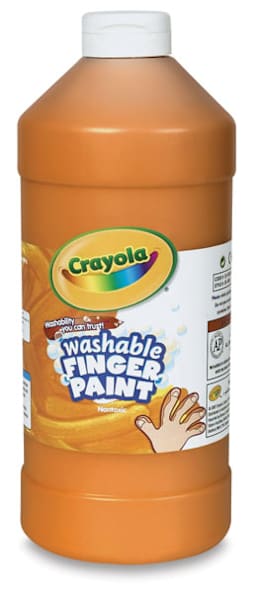 Crayola Washable Fingerpaint - Orange, 16 oz Bottle