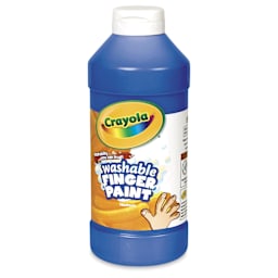 Crayola Washable Fingerpaint - Blue, 16 oz bottle