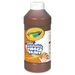 Crayola Washable Fingerpaint - Brown, 16 oz bottle