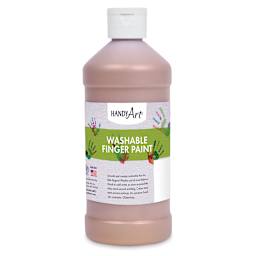 Handy Art Washable Finger Paint - Front of 16 oz bottle of Gold Paint
