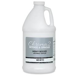 Chroma 2 Washable Tempera Paint -  Front of Half Gallon jug of White