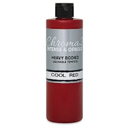 Chroma 2 Washable Tempera - 16 oz Bottle, Cool Red
