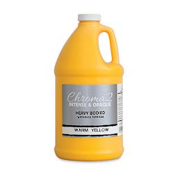 Chroma 2 Washable Tempera - Warm Yellow, 67.7 oz