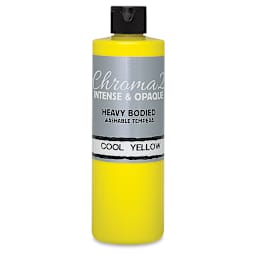 Chroma 2 Washable Tempera - 16 oz Bottle, Cool Yellow