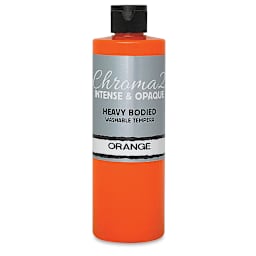 Chroma 2 Washable Tempera - 16 oz Bottle, Orange
