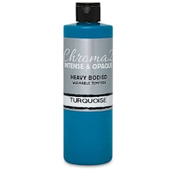 Chroma 2 Washable Tempera - 16 oz Bottle, Turquoise