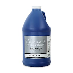 Chroma 2 Washable Tempera - Cool Blue, 67.7 oz