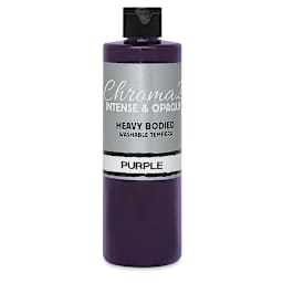 Chroma 2 Washable Tempera - 16 oz Bottle, Purple