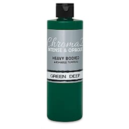 Chroma 2 Washable Tempera - 16 oz Bottle, Green Deep