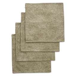 Craft Express Sublimation Printing Square Pillow Case - Brown Vegan Leather, Pkg of 4 (out of packaging)