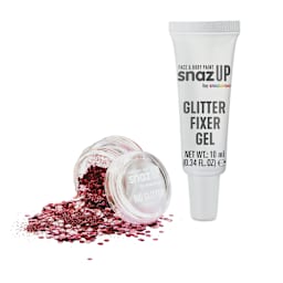 Snazaroo Bio Glitter Kit - Red (Glitter and Fixer Gel)
