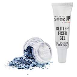 Snazaroo Bio Glitter Kit - Ocean Blue (Glitter and Fixer Gel)