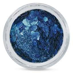 Snazaroo Bio Glitter Kit - Ocean Blue (Close-up of Glitter)