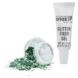 Snazaroo Bio Glitter Kit - Green (Glitter and Fixer Gel)