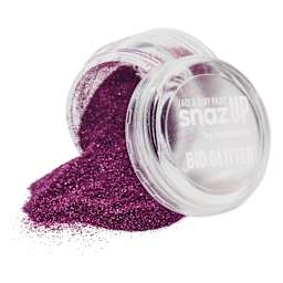 Snazaroo Face & Body Bio Glitter - Fuchsia, Fine, 5 g (Glitter spilling out of jar)
