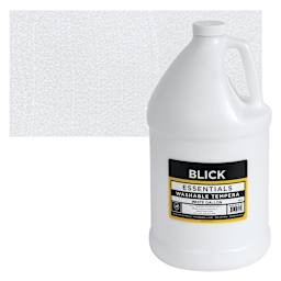 Blick Washable Tempera Paint - White, Gallon and swatch
