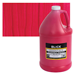 Blick Washable Tempera Paint - Red, Gallon and swatch