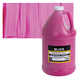 Blick Washable Tempera Paint - Magenta, Gallon and swatch