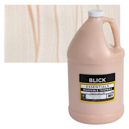 Blick Washable Tempera Paint - Peach, Gallon and swatch