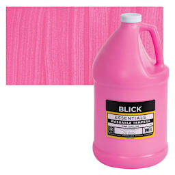 Blick Washable Tempera Paint - Pink, Gallon and swatch