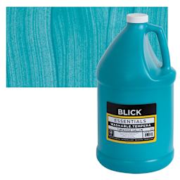 Blick Washable Tempera Paint - Turquoise, Gallon and swatch