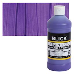 Blick Washable Tempera Paint - Violet, 16 oz and swatch