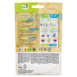 Pebeo Tactilcolor Powder Gouache Paint - White, 100 g (3.5 oz) Bag (back of packaging)