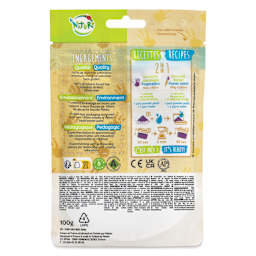 Pebeo Tactilcolor Powder Gouache Paint - Blue, 100 g (3.5 oz) Bag (back of packaging)