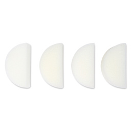 Snazaroo Face Paint Sponge Set - Semi Circle Sponges, Pkg of 4 set contents