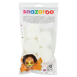 Snazaroo Face Paint Sponge Set - Semi Circle Sponges, Pkg of 10