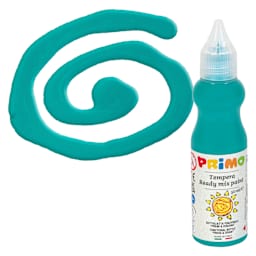 Primo Tempera Paint - Turquoise, 50 ml bottle and swatch