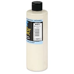 Chroma Glitter Tempera Paint - White Glitter, 16 oz side of bottle