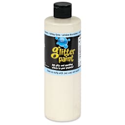 Chroma Glitter Tempera Paint - White Glitter, 16 oz