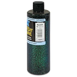 Chroma Glitter Tempera Paint - Black Glitter, 16 oz side of bottle