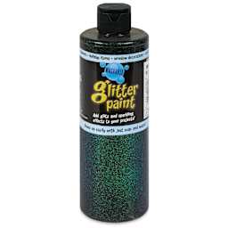 Chroma Glitter Tempera Paint - Black Glitter, 16 oz