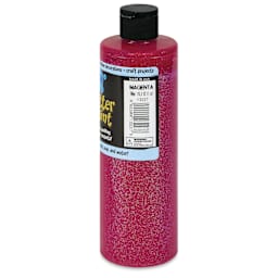 Chroma Glitter Tempera Paint - Magenta Glitter, 16 oz side of bottle