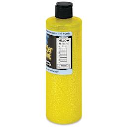 Chroma Glitter Tempera Paint - Yellow Glitter, 16 oz side of bottle