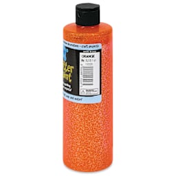 Chroma Glitter Tempera Paint - Orange Glitter, 16 oz side of bottle