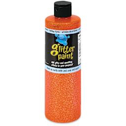 Chroma Glitter Tempera Paint - Orange Glitter, 16 oz