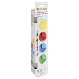 Primo Premium Tempera Paints - Set of 6, Classic Colors, 25 ml side view