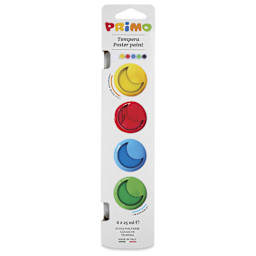 Primo Premium Tempera Paints - Set of 6, Classic Colors, 25 ml front of package