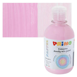 Primo Premium Tempera Paint - Pastel Pink, 300 ml bottle and swatch