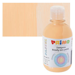 Primo Premium Tempera Paint - Pastel Orange, 300 ml bottle and swatch
