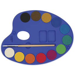 Primo Watercolor Pan Set - Set of 12, Standard Colors with cover removed