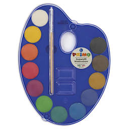 Primo Watercolor Pan Set - Set of 12, Standard Colors