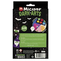 Micador Dark Arts Neon Jumbo Tempera Cakes - Set of 6 back
